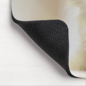 Orange u. weißes Kätzchen Mousepad (Ecke)