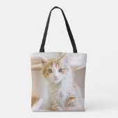 Orange u. weißes Kätzchen Tasche (Rückseite)