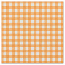Orange überprüft Gingham auf Zuhause Canning Lids