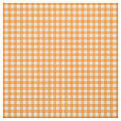 Orange überprüft Gingham auf Zuhause Canning Lids Stoff (Muster)