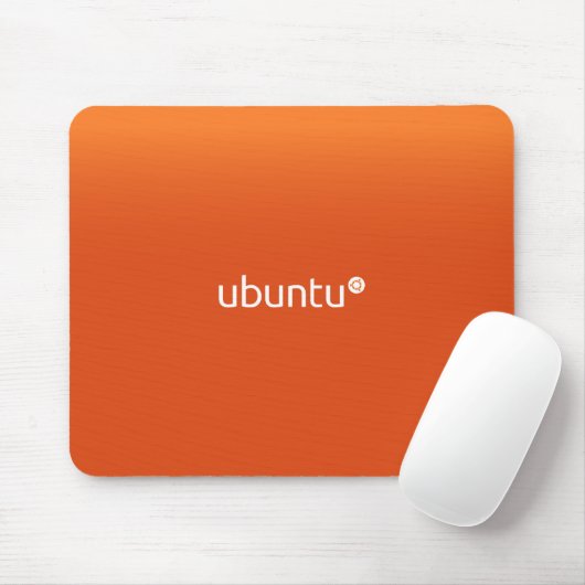 Orange Ubuntus Linux Mousepad (Mit Mouse)