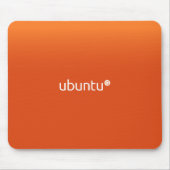 Orange Ubuntus Linux Mousepad (Vorne)