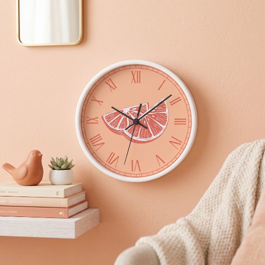 Orange Uhr