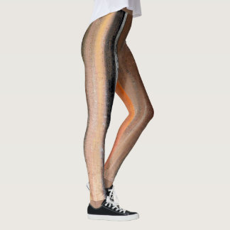 Orange und abstrakte Tanz-Leggings Browns Leggings