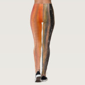 Orange und abstrakte Tanz-Leggings Browns Leggings (Rückseite)