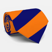 Orange und andere gestreifte Krawatte (Gerollt)