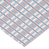 Orange und Aqua Table Runner Kurzer Tischläufer (Ecke)