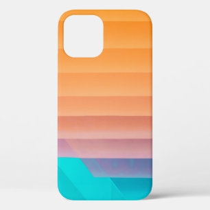Orange und aquamarine Darstellung Case-Mate iPhone Hülle