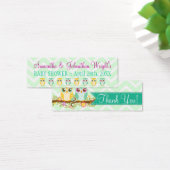 Orange und Aquamarine Owl Twins Dusche "Danke" Mar (Schreibtisch)