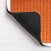 Orange und Aquamarine Wolle Mousepad (Ecke)