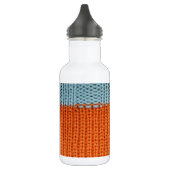 Orange und Aquamarine Wolle Trinkflasche (Links)