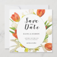 Orange und Beige Tulip Wedding
