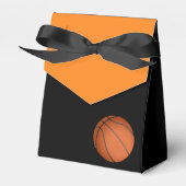Orange und Black Basketball Kinderdusche Leckerei Geschenkschachtel (Vorderseite)