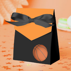 Orange und Black Basketball Kinderdusche Leckerei Geschenkschachtel