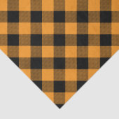 Orange und Black Buffalo Karo Halloween Seidenpapier (Detail)