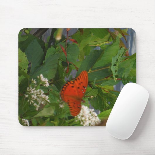 Orange und Black Butterfly am See Mousepad (Mit Mouse)