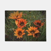 Orange und Black Gazanias Door Mat Fußmatte (Vorderseite)