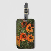 Orange und Black Gazanias Gepäcktag Gepäckanhänger (Vorderseite Vertikal)