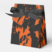 Orange und Black Graffiti Spritzer Geschenkschachtel (Vorderseite)