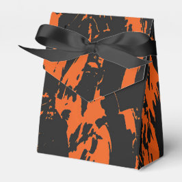 Orange und Black Graffiti Spritzer Geschenkschachtel
