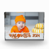 Orange und Black Happy Halloween Foto (Vorderseite)