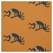 Orange und Black Kokopelli Muster Südwestwesten Stoff (Muster)