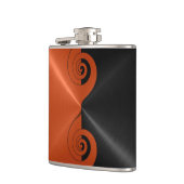 Orange und Black Metallic Flachmann (Links)