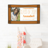 Orange und Black One Foto Geometric Grad Banner (Insitu)