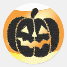 Orange und Black Pumpkin Halloween Stickers