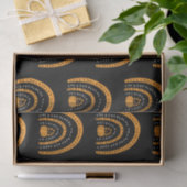 Orange und Black Rainbows Fledermäuse Schwarzes Ha Seidenpapier (Geschenk)