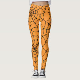 Orange- und Black-Spione-Leggings Leggings