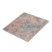 Orange und Blau Abstrakt Fliese (Seite)