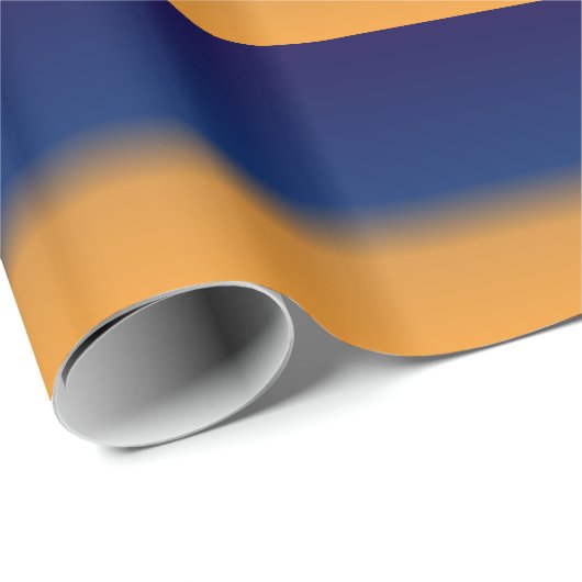 Orange und Blau Geschenkpapier (Rolleneckpunkt)