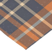 Orange und Blau im Herbst Kariert überprüft Großer Tischläufer (Ecke)