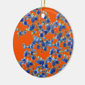 orange und blau keramik ornament (Links)