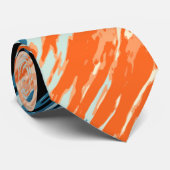 Orange und Blau Krawatte (Gerollt)