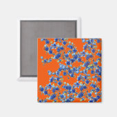 orange und blau magnet (Vorderseite/Rückseite)