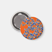 orange und blau magnet (Vorderseite/Rückseite)