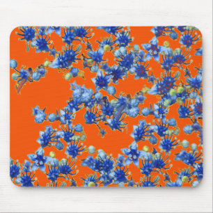 orange und blau mousepad