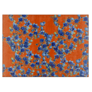 orange und blau schneidebrett