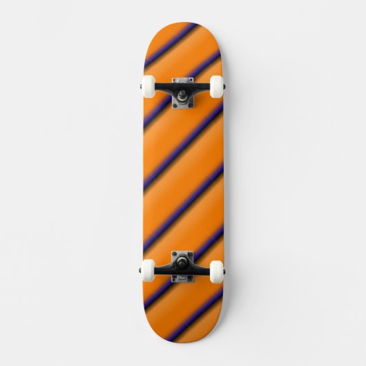Orange und Blau Skateboard (Vorderseite)