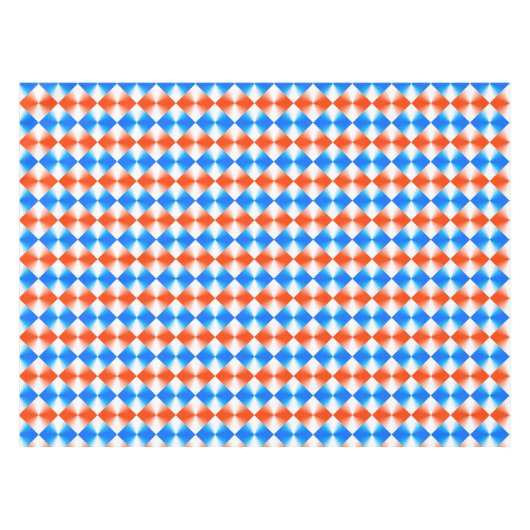 Orange und Blau Tischdecke (Vorderseite (Horizontal))