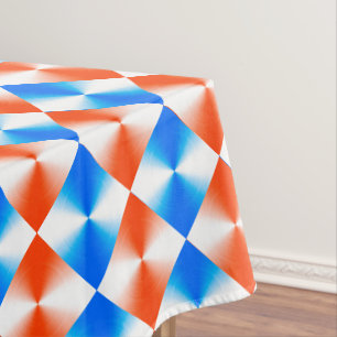 Orange und Blau Tischdecke