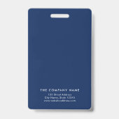 Orange und Blau überlagertes geometrisches Foto Ausweis (Rückseite)