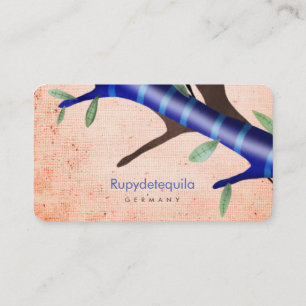 Orange und Blau Visitenkarte