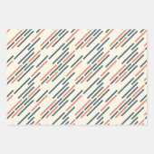 orange und blau Vol. 2 Geschenkpapier Set (Vorderseite)