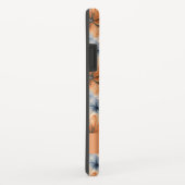 Orange und blaue Blumen Case-Mate iPhone Hülle (Hinten/Rechts)