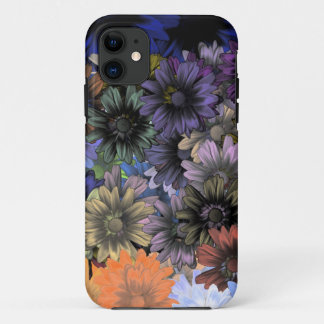 Orange und blaue Blumen Case-Mate iPhone Hülle