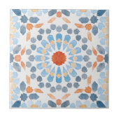 Orange- und blaue marokkanische Fliesen (Vorderseite)