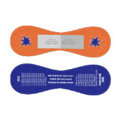 Orange und Blauer Baseball, PERSONALISIERT und BIL Baseball (Paneele)